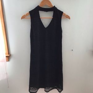 Black lace chocker dress
